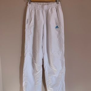 Adidas white sweatpants